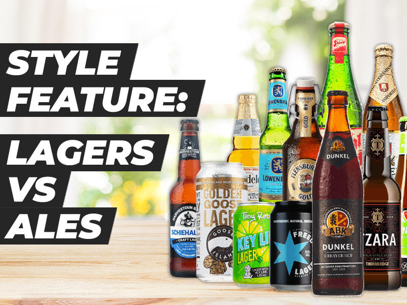 Style Feature- Lagers vs Ales - Lager Mixed Case Beer Cans and Bottles