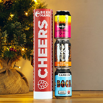 Christmas Stocking Filler Canister - 3 Beers Neatly Packaged