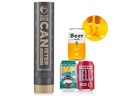 Beer & Socks Valentines Beer Canister